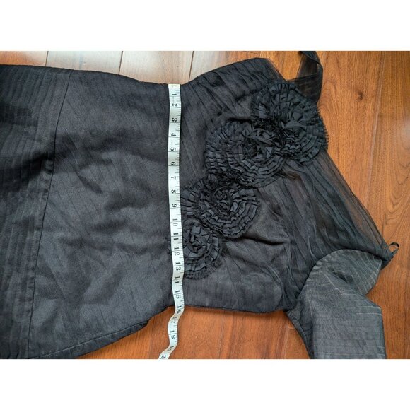 BCBGMaxazria women cocktail dress size 12 asymmetrical gossip girl Y2K party - Picture 12 of 16